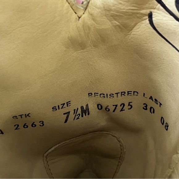 Corral Vintage Brown Crater Embroidered Western Boots / Square Toe / SZ 7.5 - Picture 12 of 16